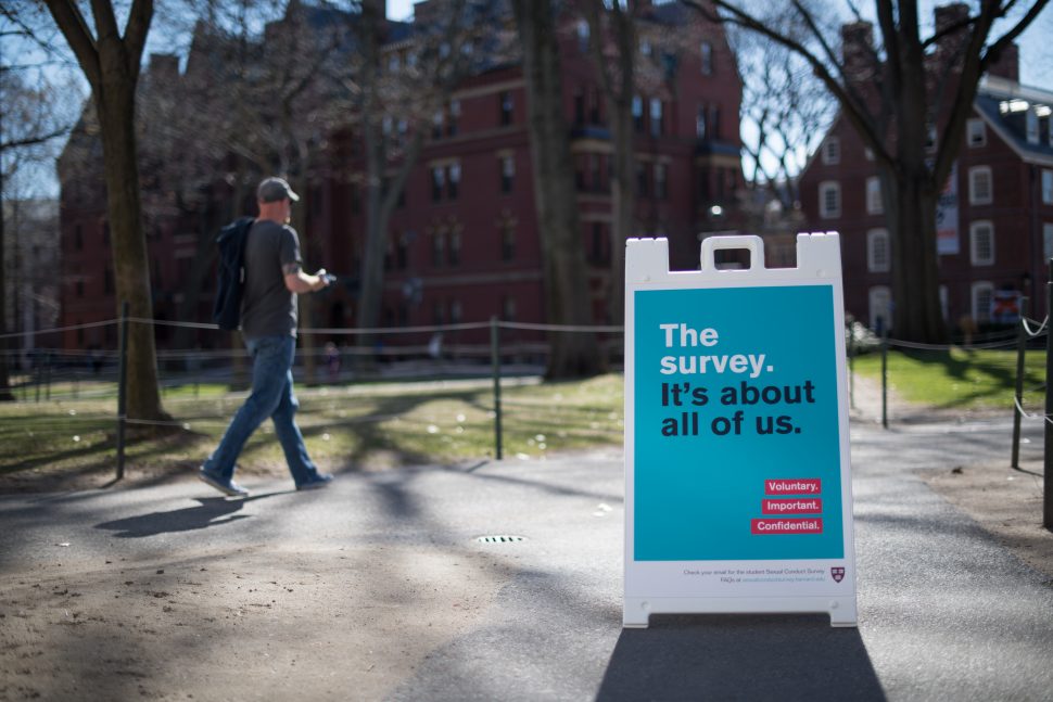 Harvard University Sexual Conduct Survey Campaign Dandco